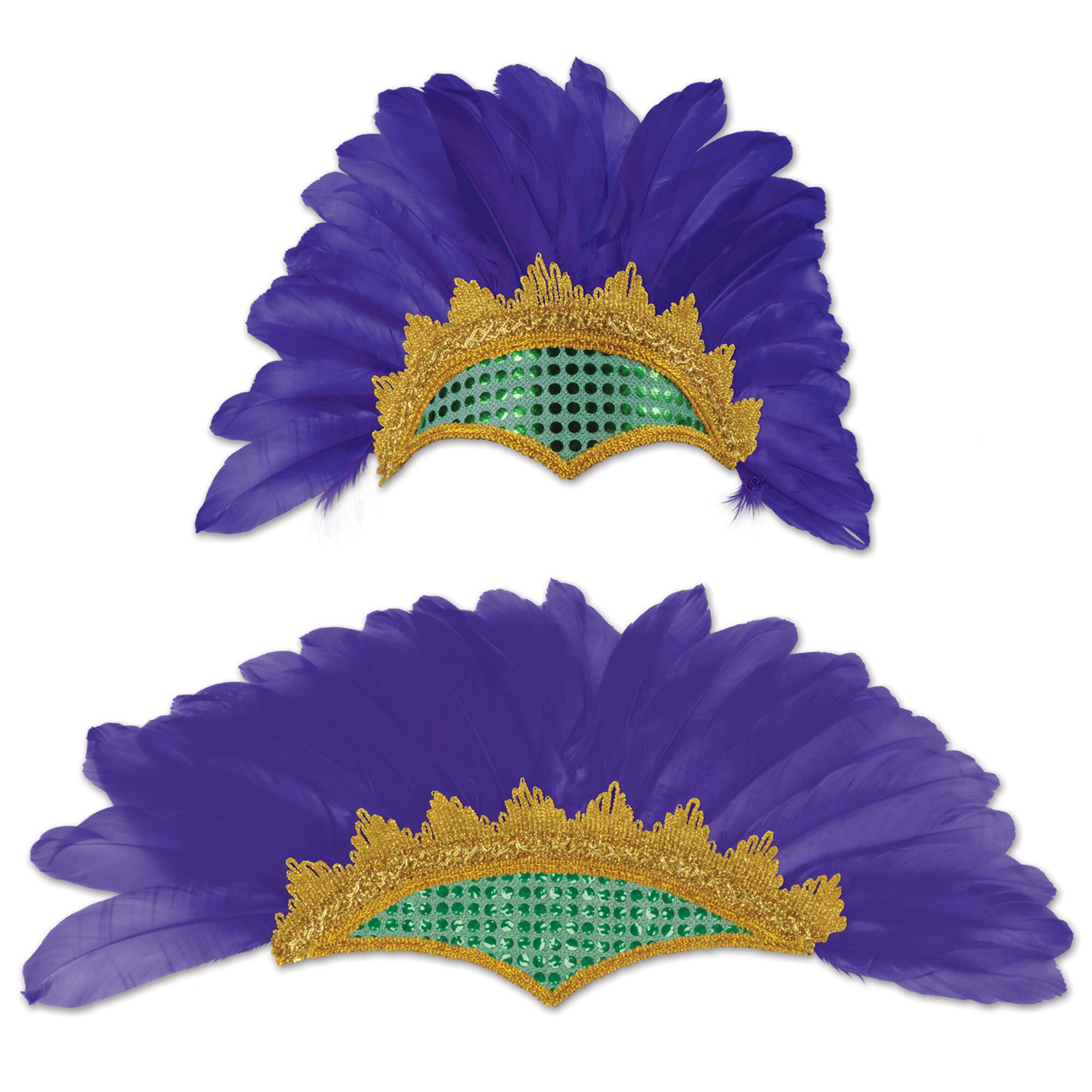 Beistle Feather Showgirl Headpiece Set